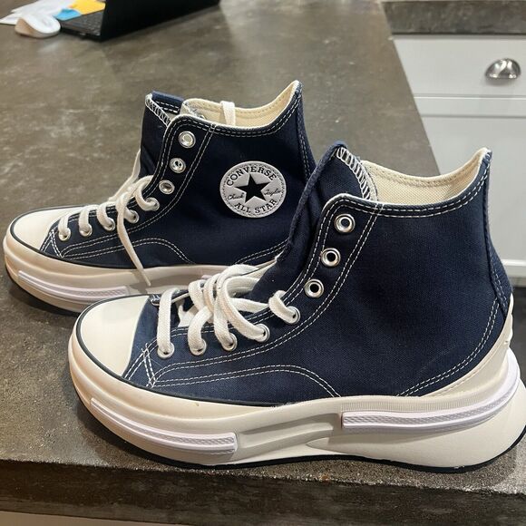Converse Other - Converse hi tops Platform Run Star Legacy CX Mens 8 High Navy blue womens 9.5